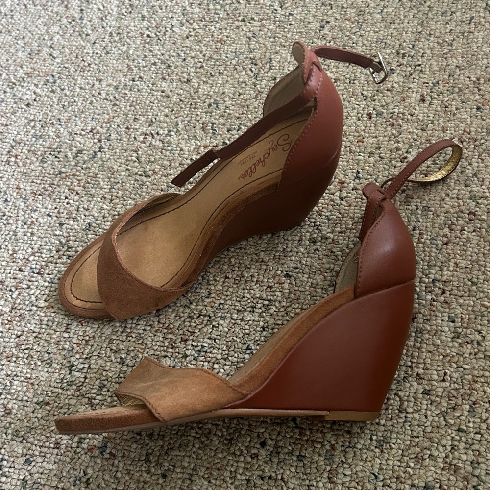 Seychelles Tan Heeled Sandals